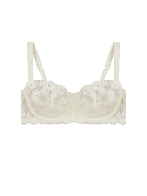 FleurOfEngland Daisy Ivory Balcony Bra