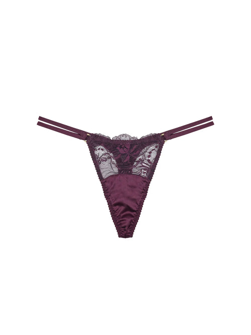 FleurOfEngland Eliza Silk Strap Thong