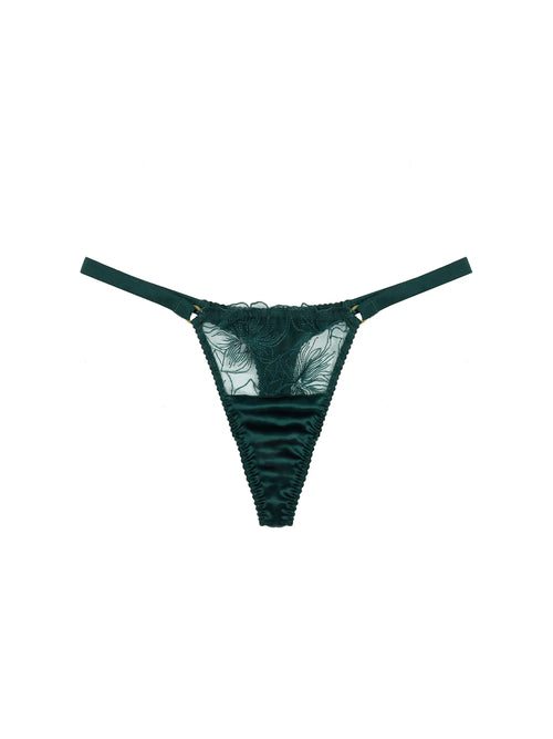 FleurOfEngland Eva Silk Strap Thong