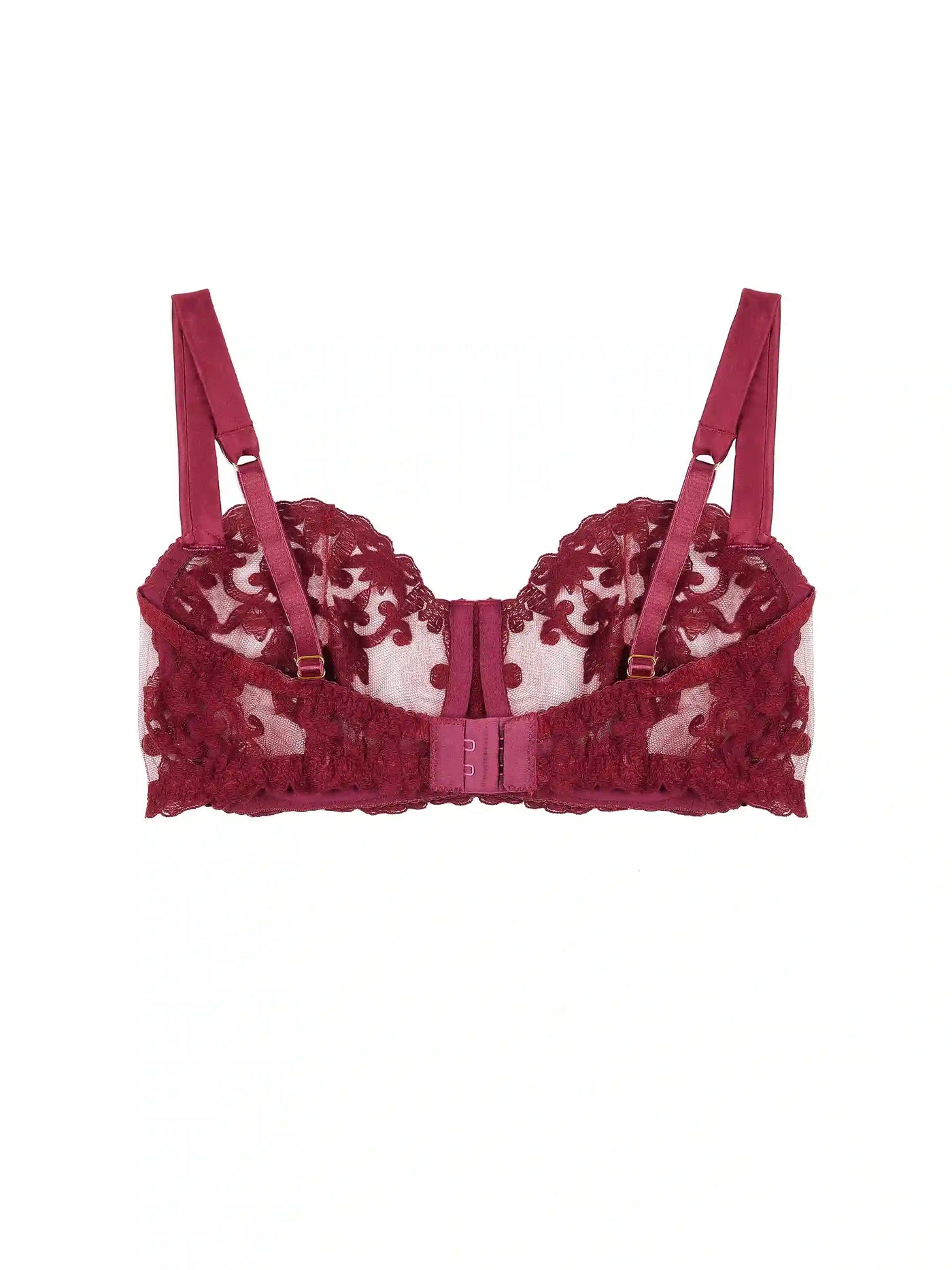 FleurOfEngland Gisele Red Balcony Bra
