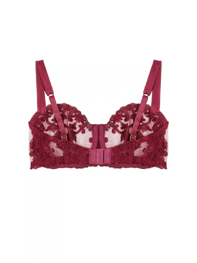 FleurOfEngland Gisele Red Balcony Bra