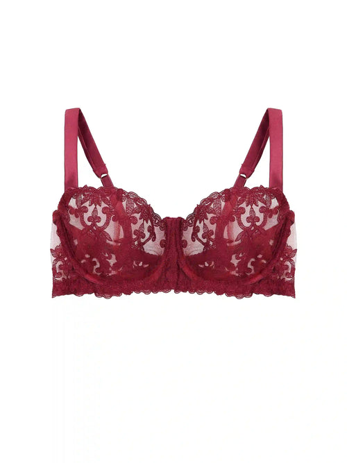 FleurOfEngland Gisele Red Balcony Bra