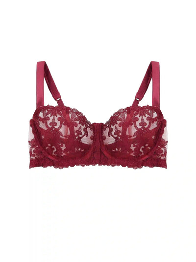 FleurOfEngland Gisele Red Balcony Bra