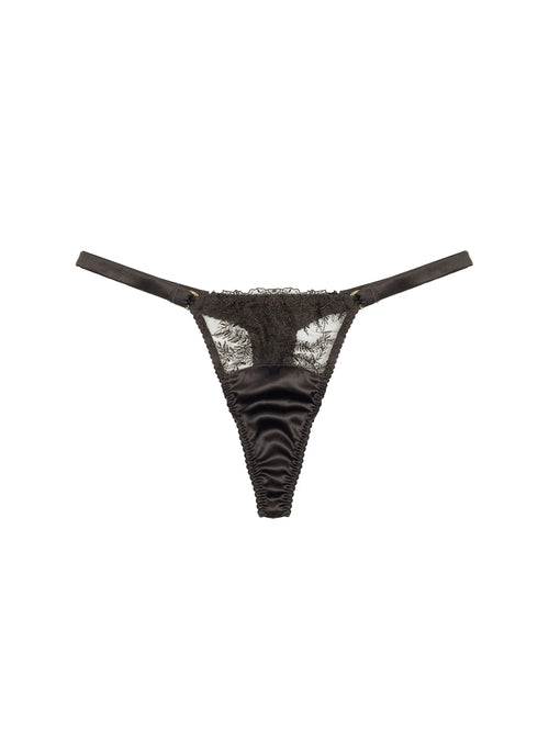 FleurOfEngland Kyra Silk Strap Thong