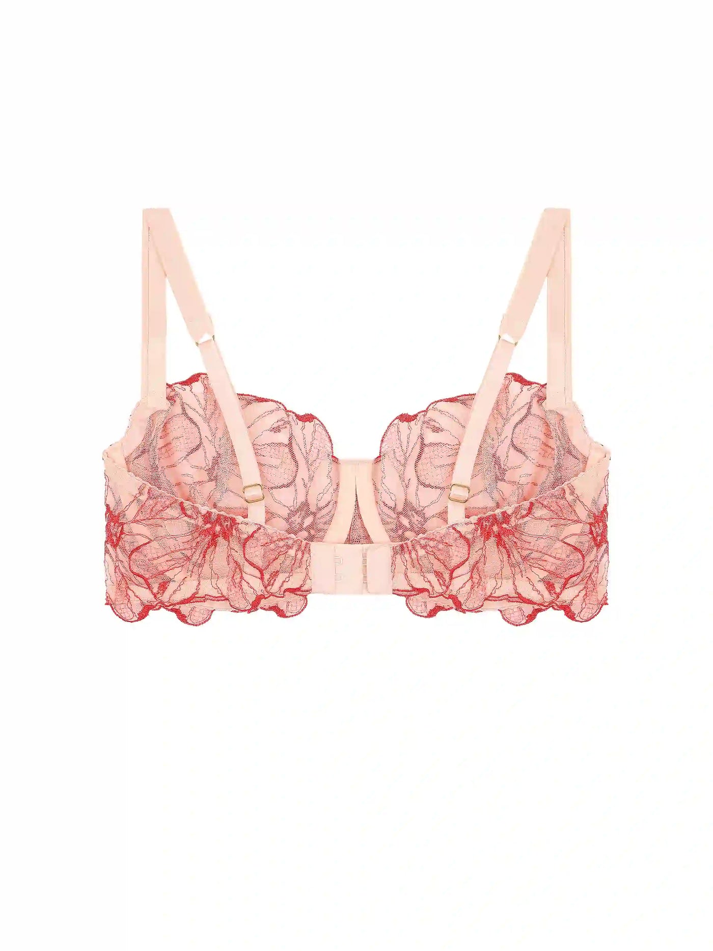 FleurOfEngland Rosa Embroidered Balcony Bra