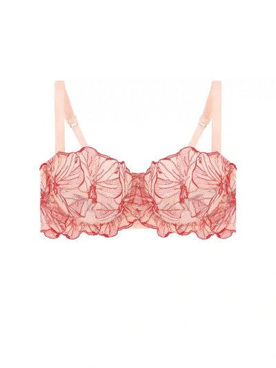 FleurOfEngland Rosa Embroidered Balcony Bra