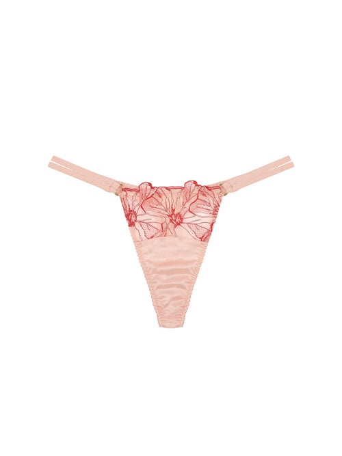 FleurOfEngland Rosa Silk Thong
