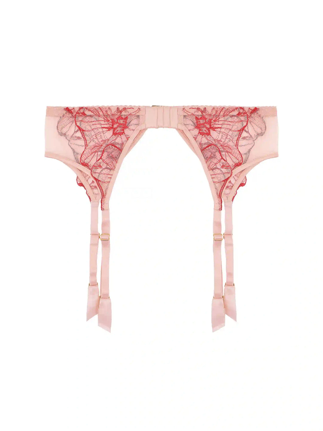 pink lace garter belt Crazy in Love Warm Pink Suspender belt main image 1