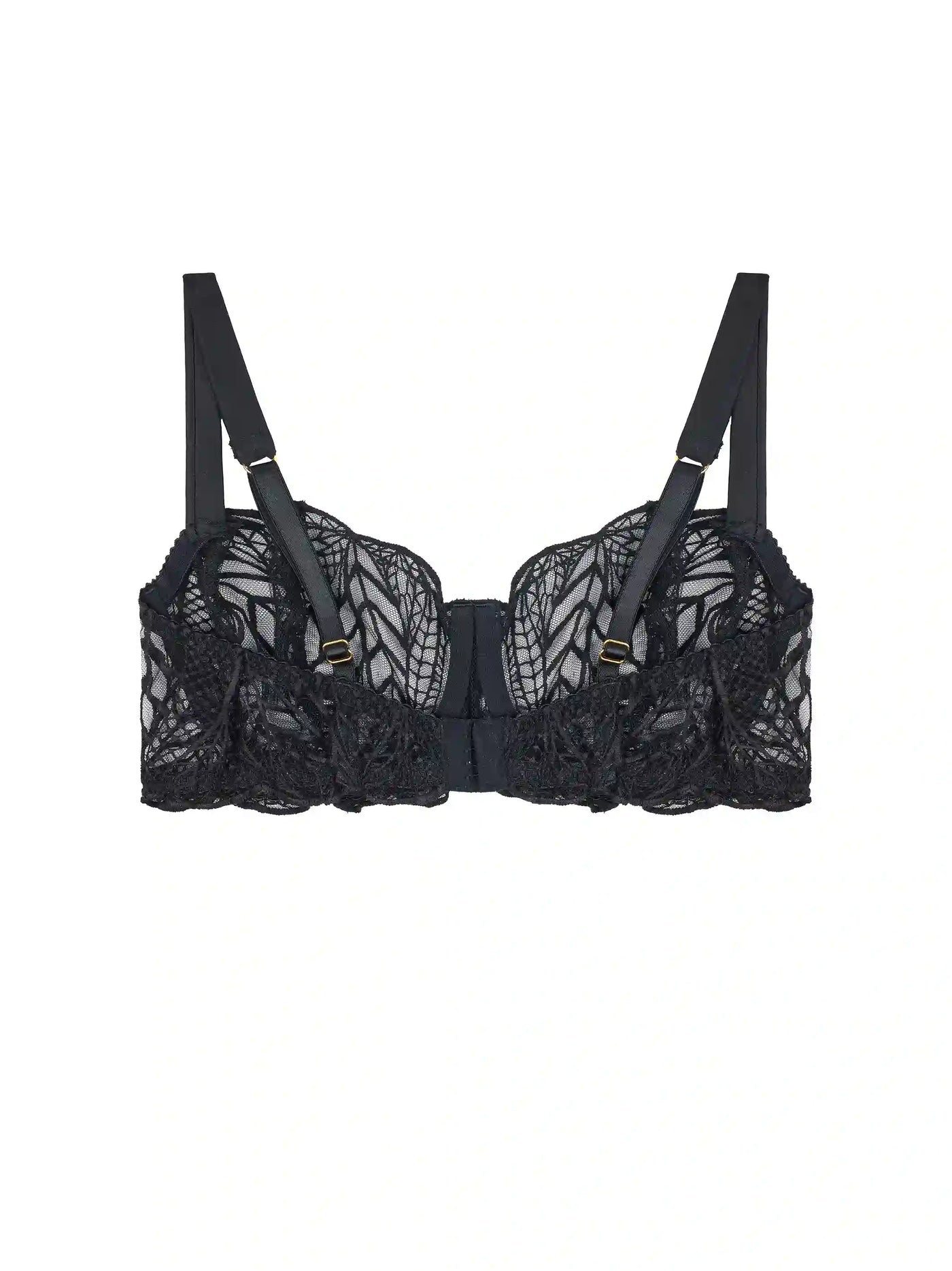 FleurOfEngland Roxy Black Balcony Bra