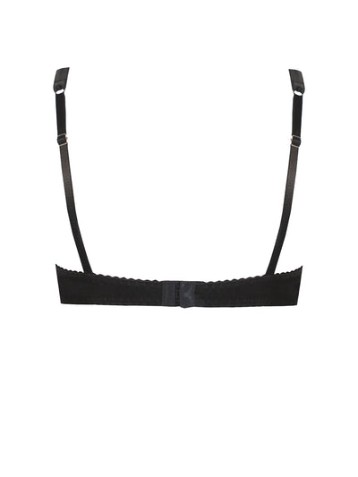 FleurOfEngland Signature Lace Balcony Bra - Black