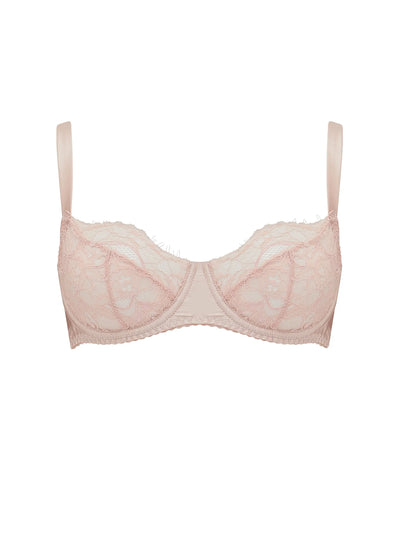FleurOfEngland Signature Lace Balcony Bra - Blush