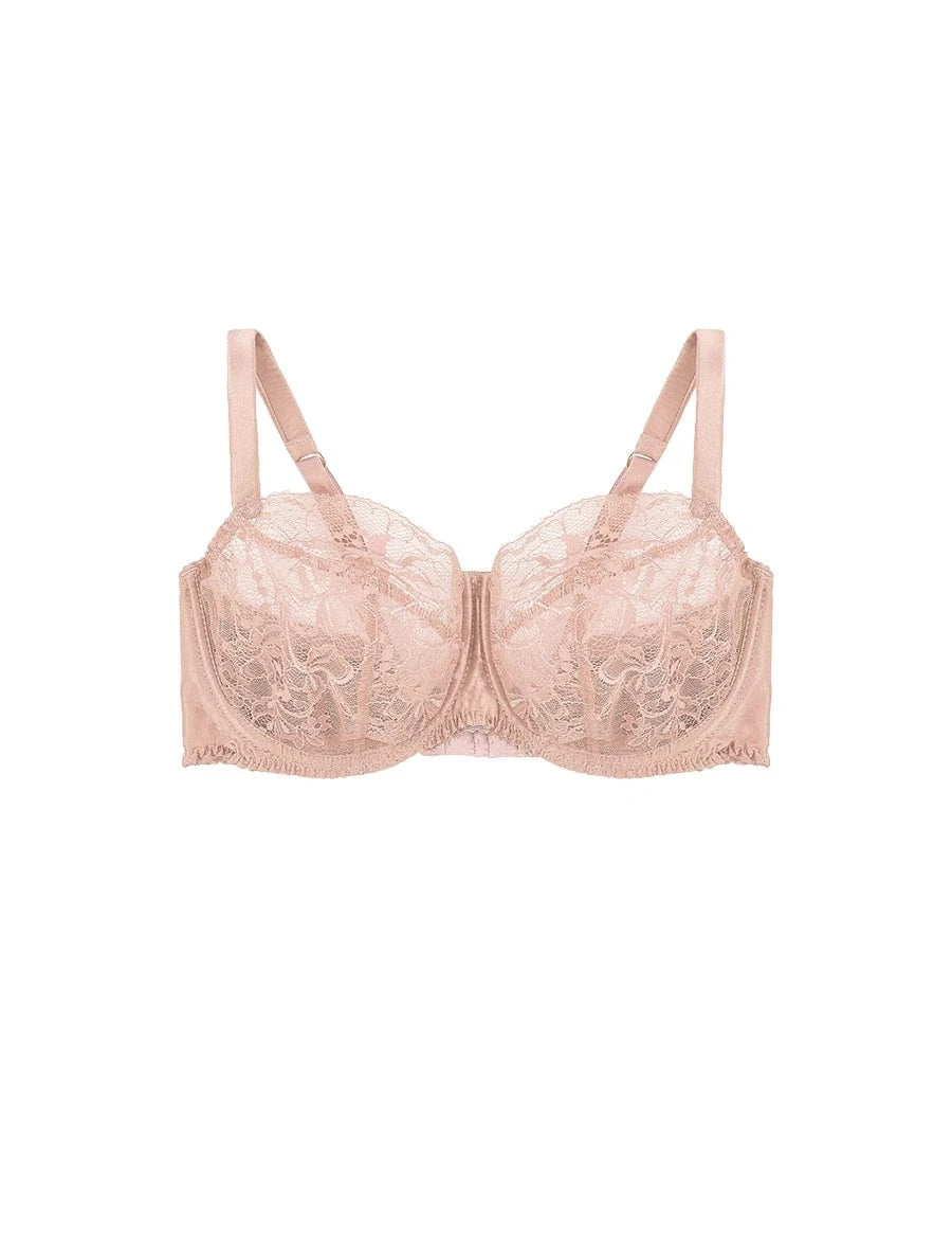 FleurOfEngland Signature Lace Balcony Bra Curve - Blush