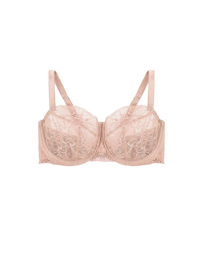 FleurOfEngland Signature Lace Balcony Bra Curve - Blush