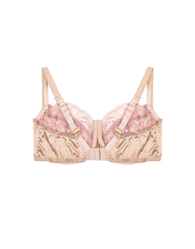 FleurOfEngland Signature Lace Balcony Bra Curve - Blush