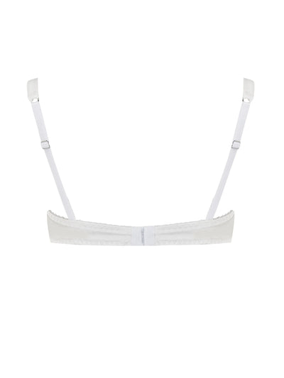 FleurOfEngland Signature Lace Balcony Bra-White