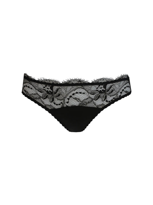 FleurOfEngland Signature Lace Thong - Black