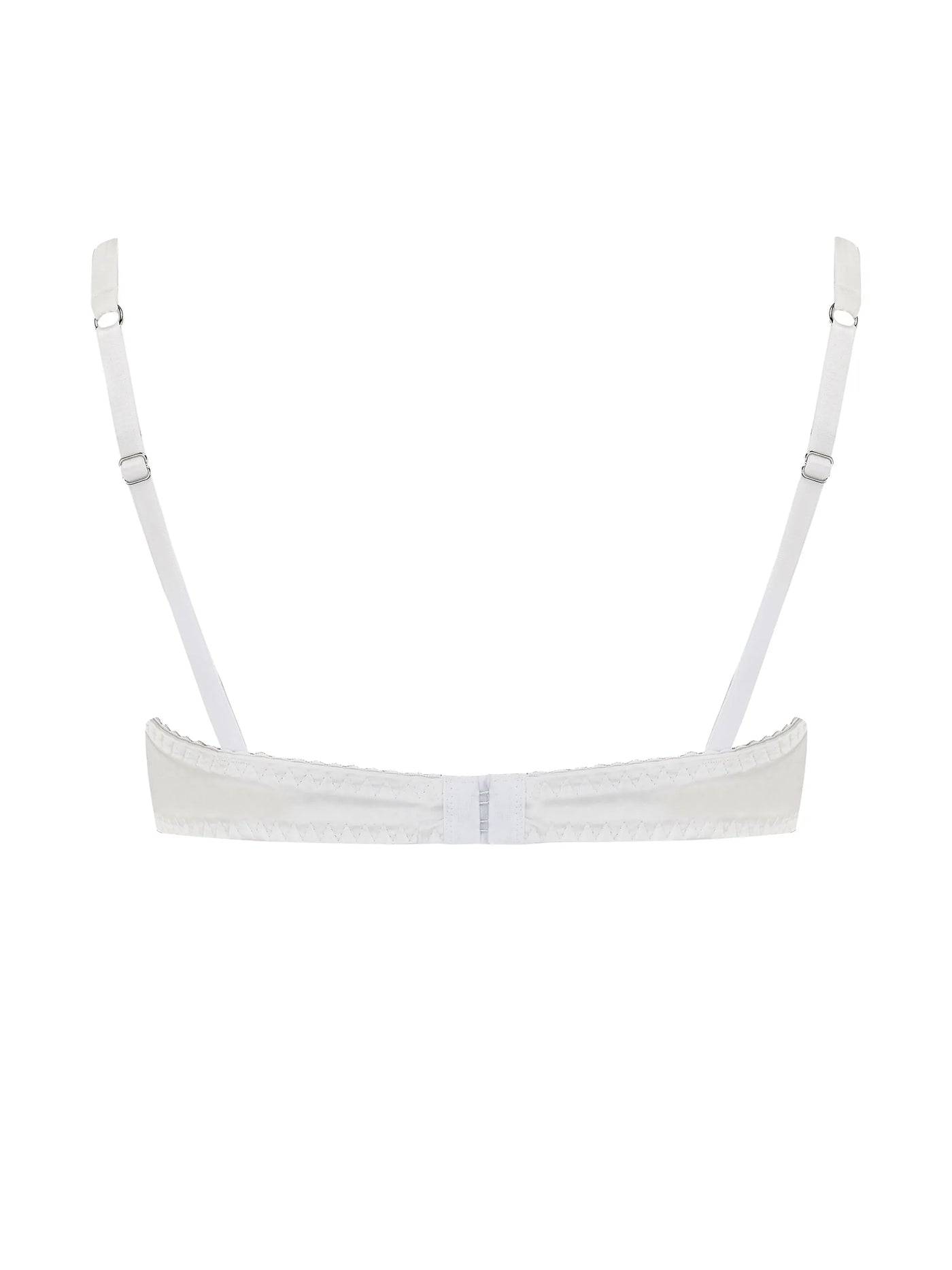 White Luxury Lace Padded Plunge Bra – Fleur of England