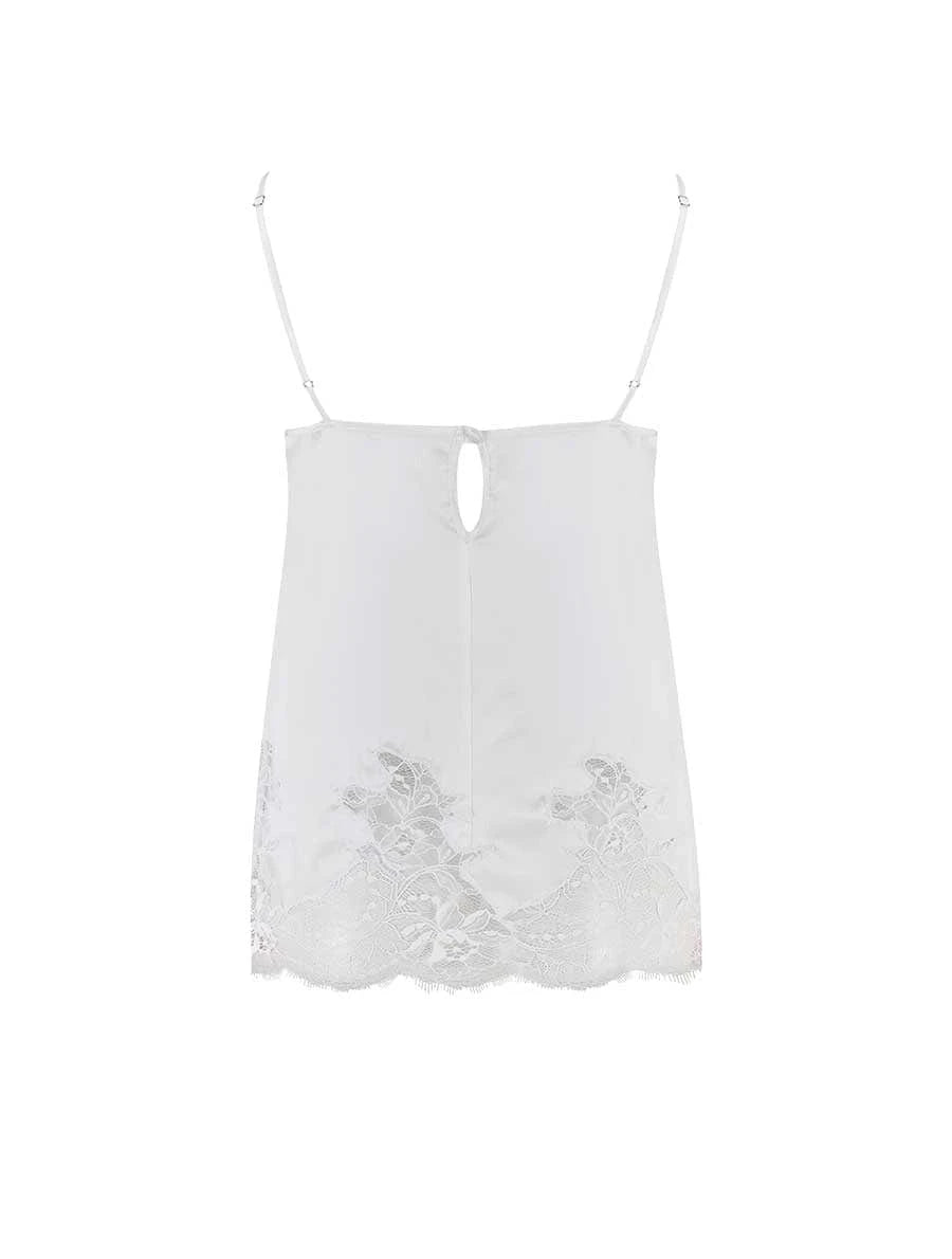 FleurOfEngland Signature Silk Camisole - White