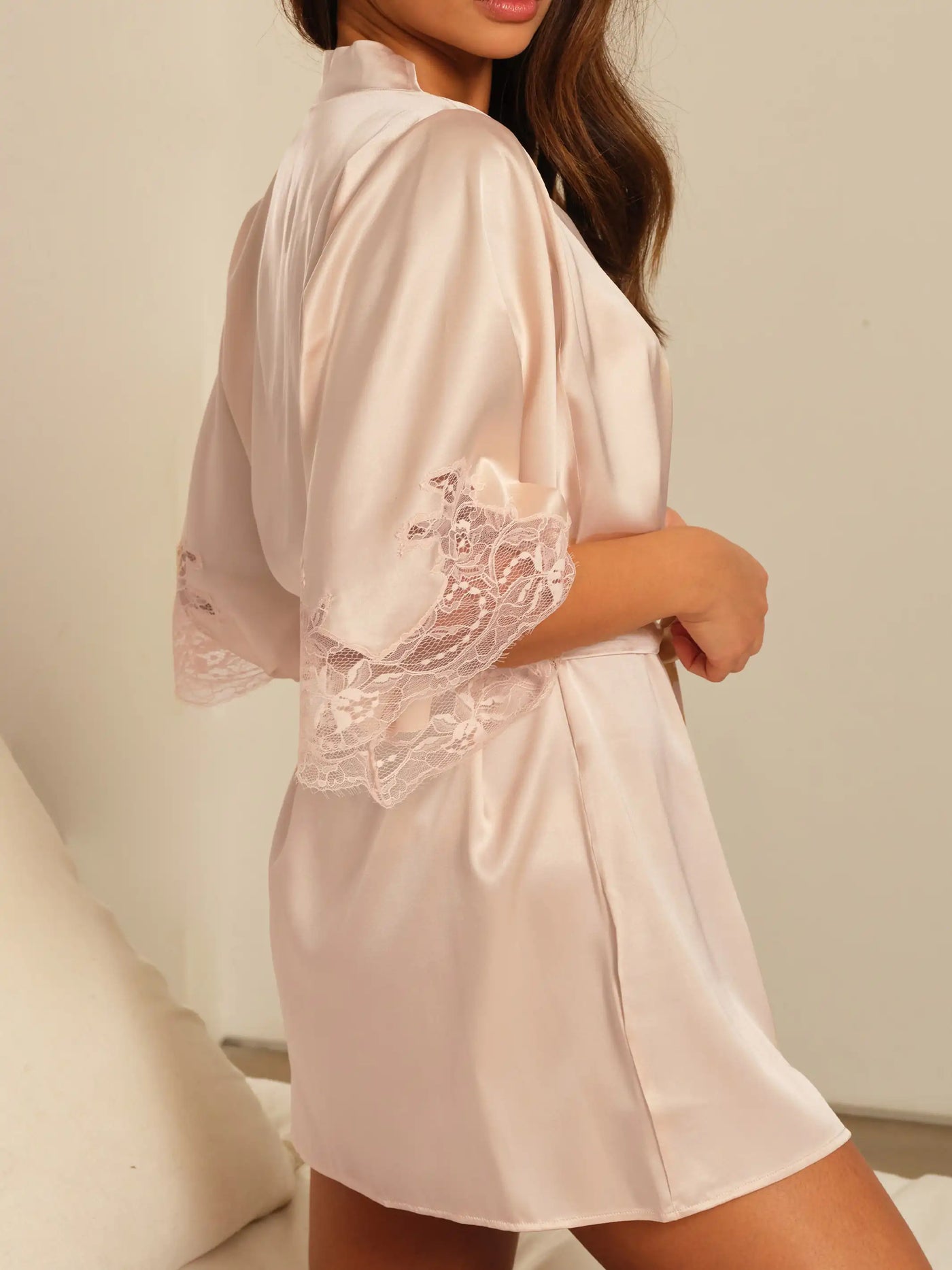 Luxury Nightwear - Silk Robe - Blush – Fleur of England