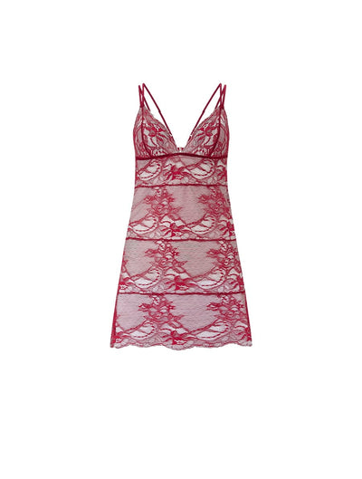 FleurOfEngland Simone Red Lace Babydoll