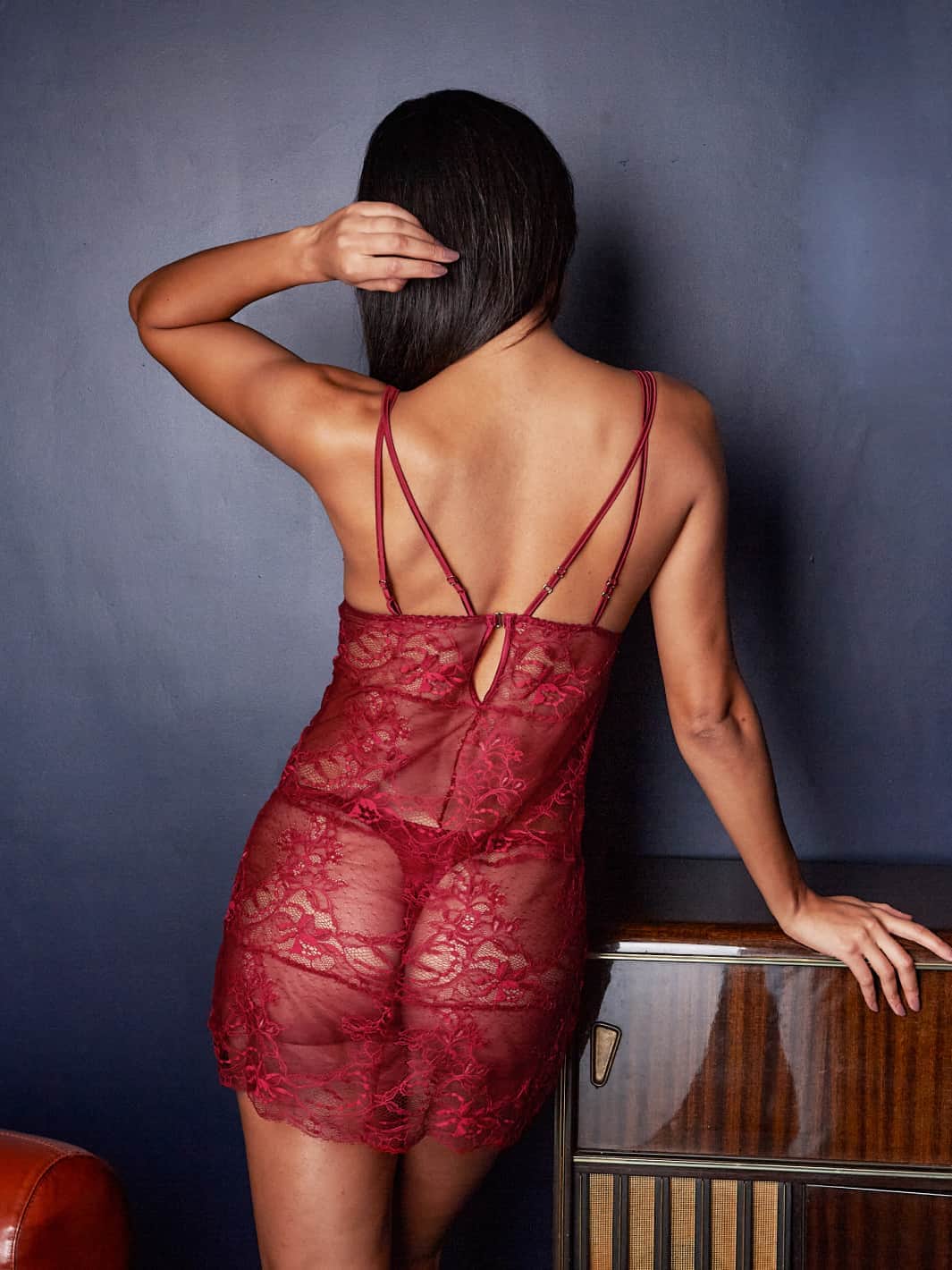 FleurOfEngland Simone Red Lace Babydoll