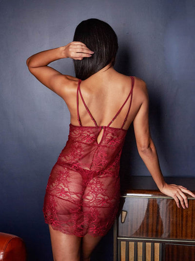 FleurOfEngland Simone Red Lace Babydoll