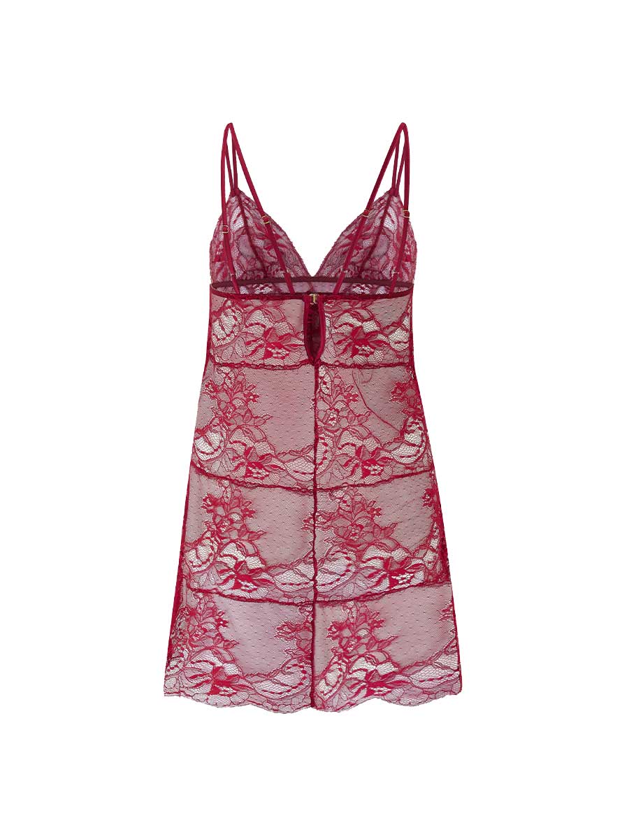 FleurOfEngland Simone Red Lace Babydoll