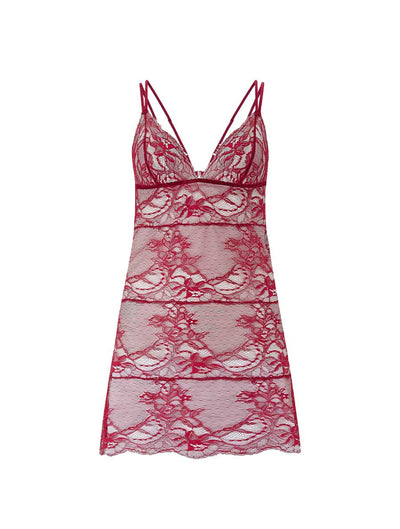 FleurOfEngland Simone Red Lace Babydoll