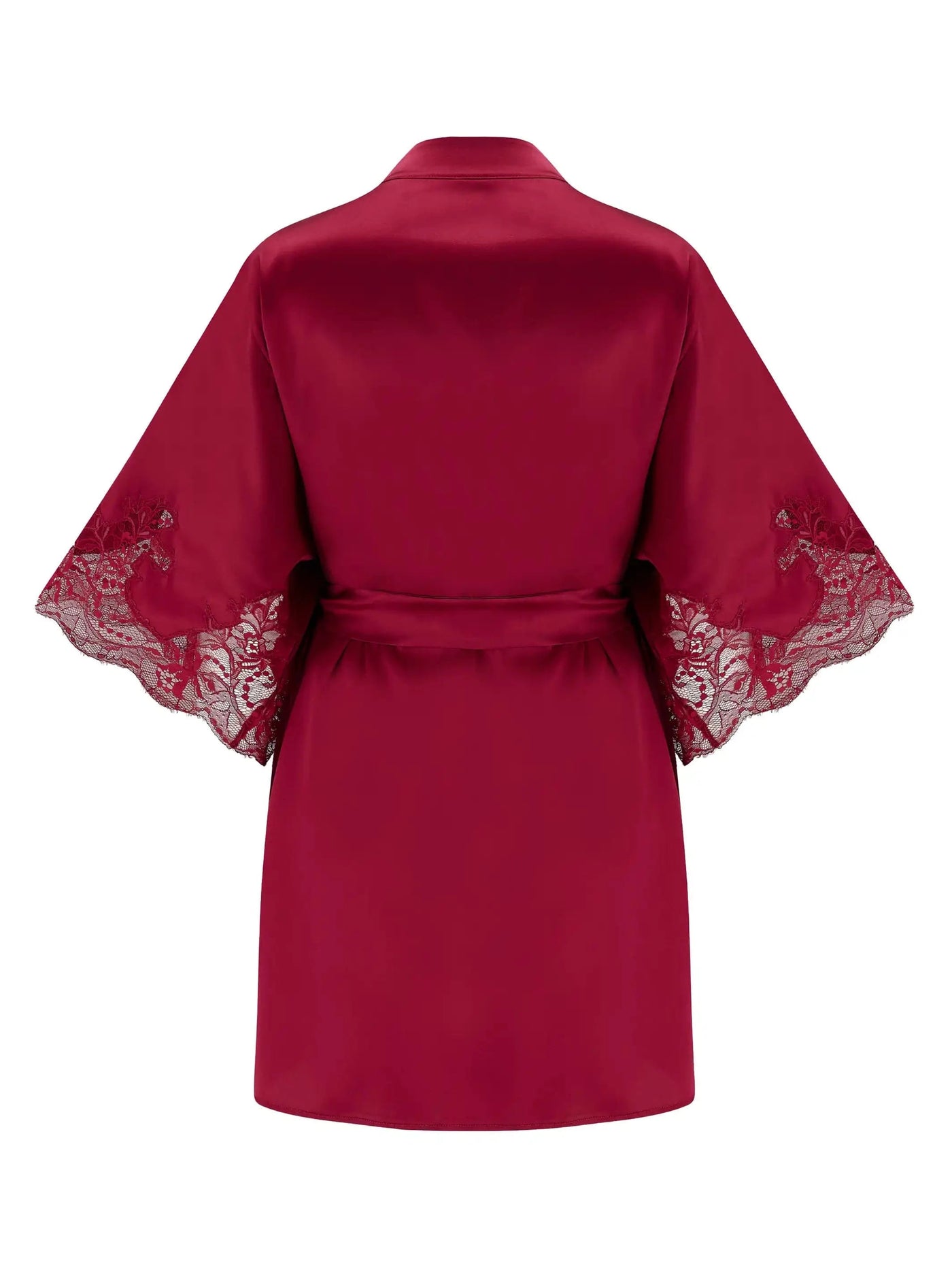 FleurOfEngland One Size Simone Red Silk Robe