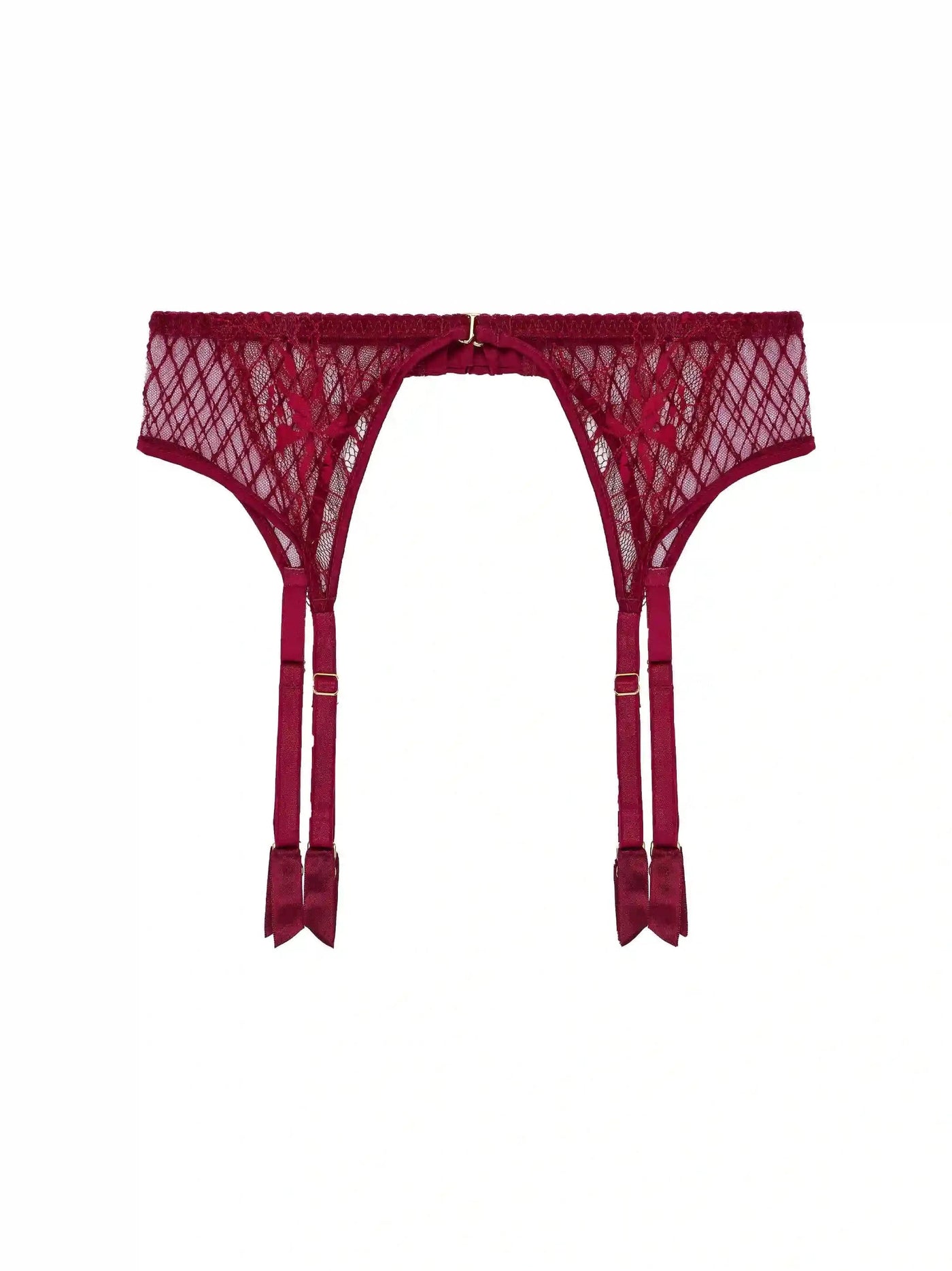 FleurOfEngland Simone Red Suspender Belt