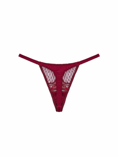 FleurOfEngland Simone Silk & Lace Thong