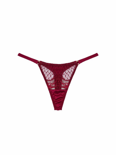 FleurOfEngland Simone Silk & Lace Thong