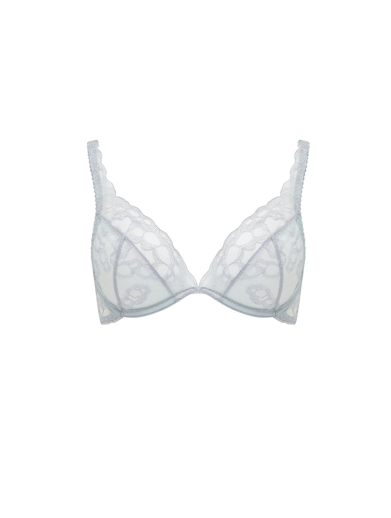 Plain white invisible lace plunge bra | CASSIOPEE | Empreinte Official  Boutique