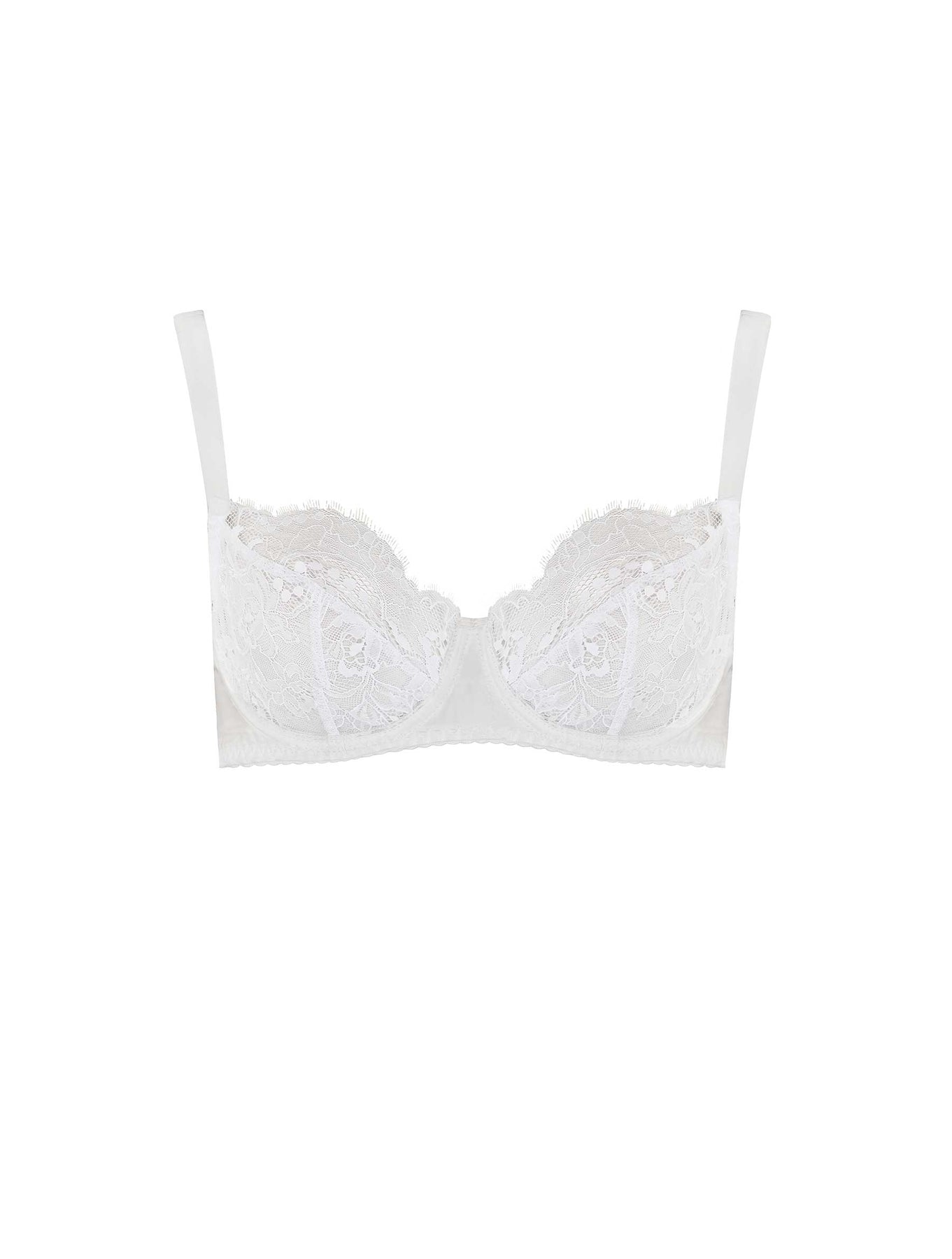 Unpadded bralette with lace - Lindex Malta